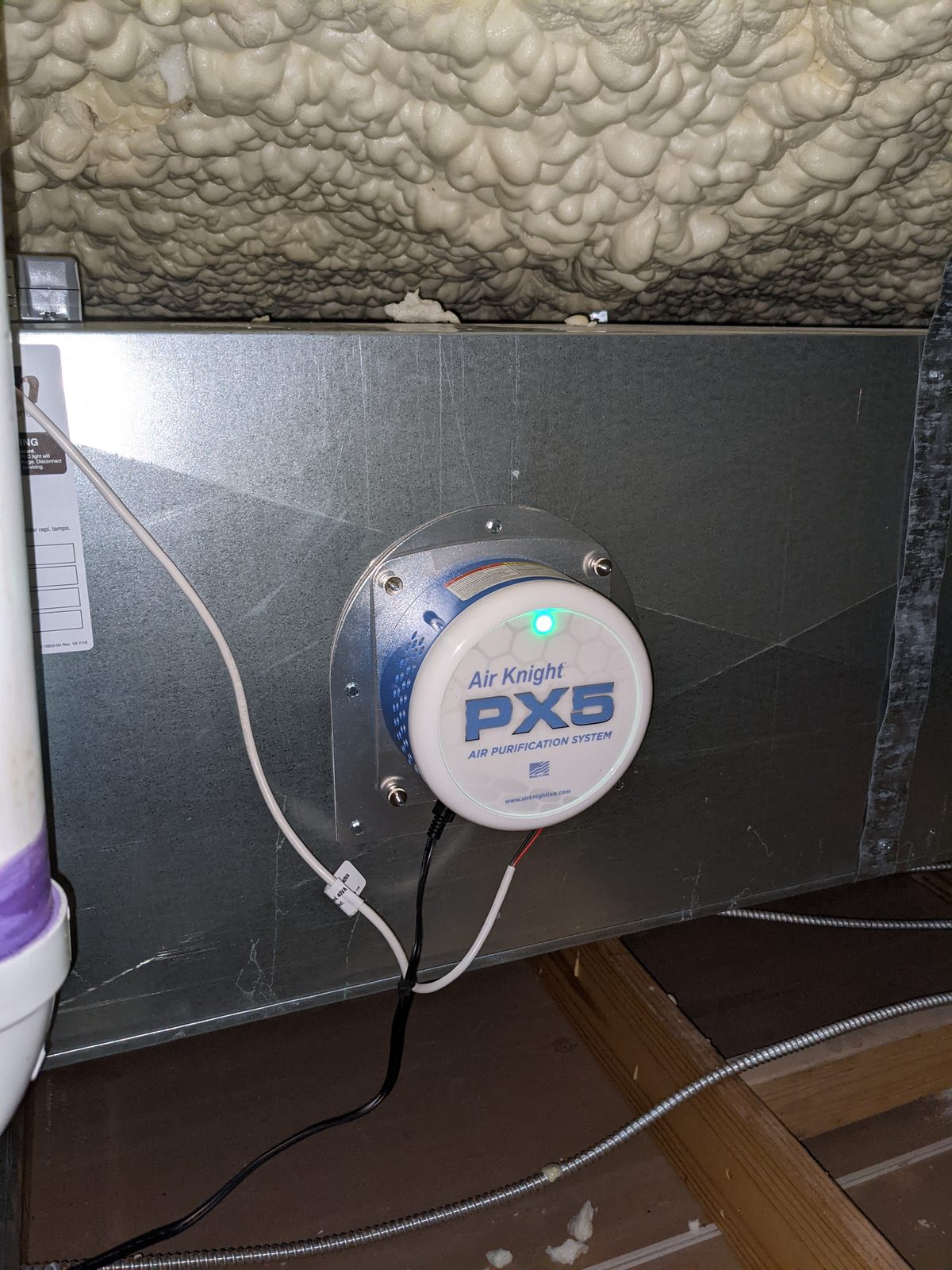 Air Knight PX5 in-duct air purification system
